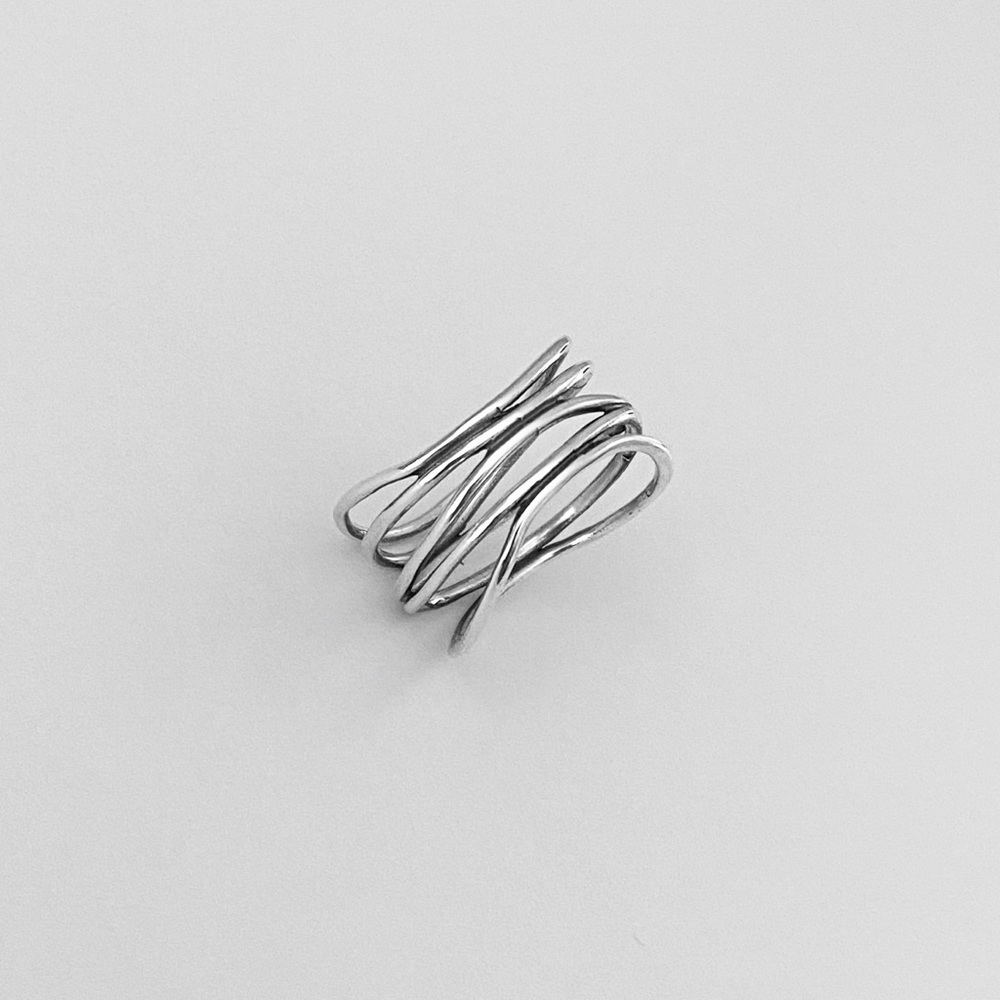 Sterling Silver Statement Wraparound Ring, Boho R… - image 5